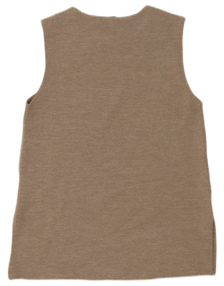 Женский жилет Zara Top UK 10, маленький бежевый