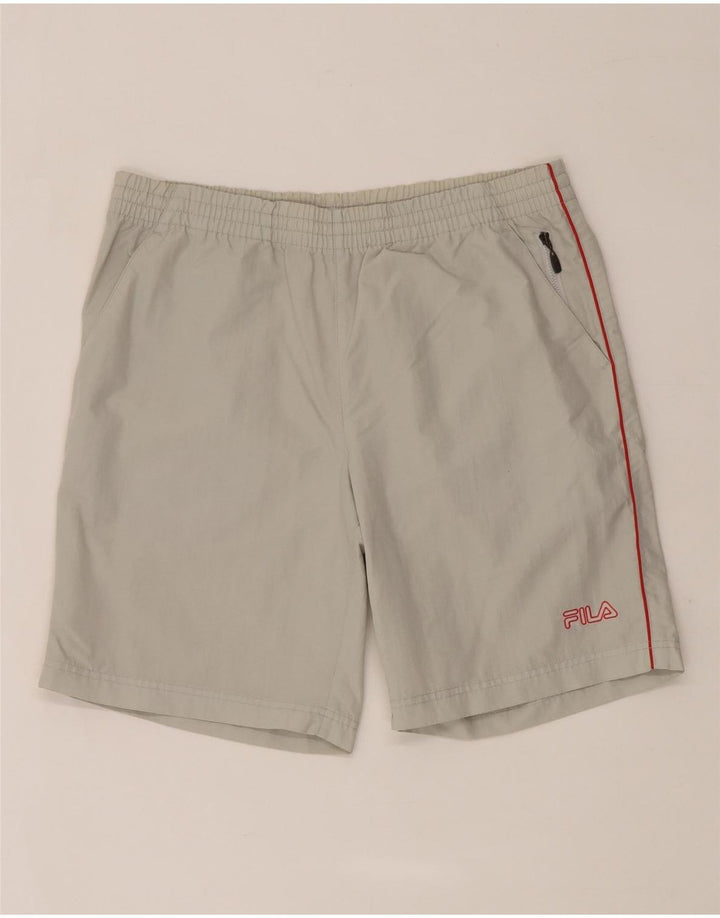 Мужские спортивные шорты Fila, маленькие серые, полиамид