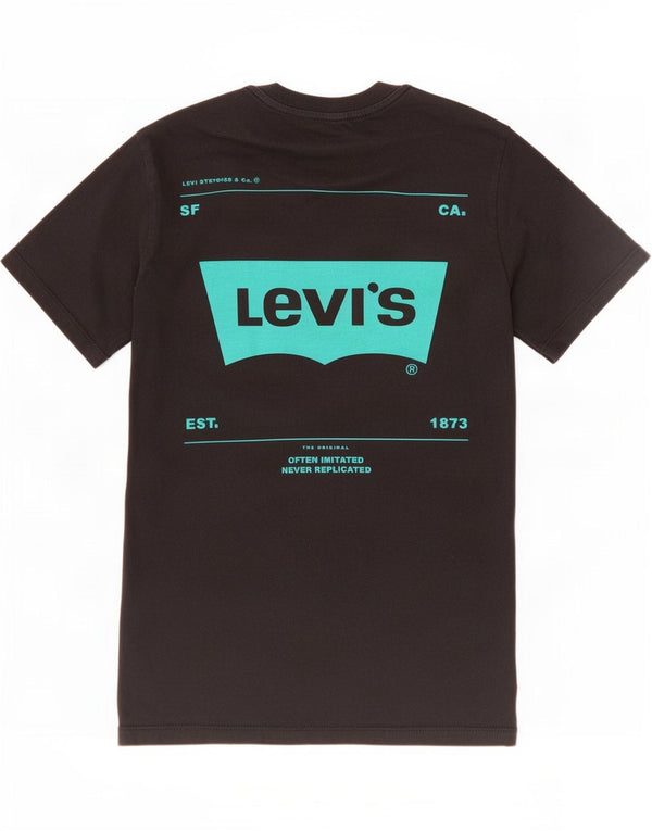 Женская футболка с рисунком Levi's Top UK 6 XS, черный хлопок