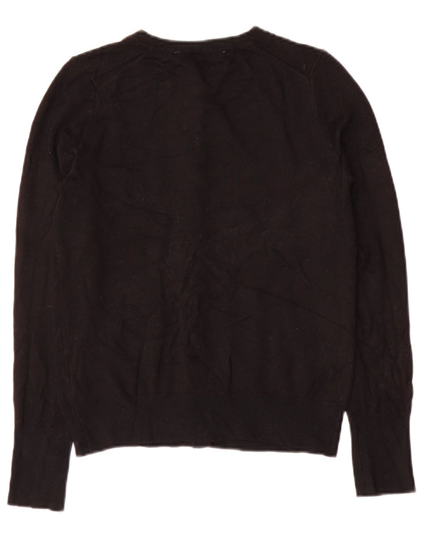 Женский кардиган Zara UK 10, маленький черный вискоза