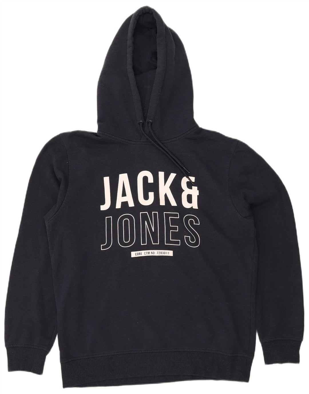 Мужской джемпер с капюшоном JACK & JONES, большой размер, темно-синий, полиэстер
