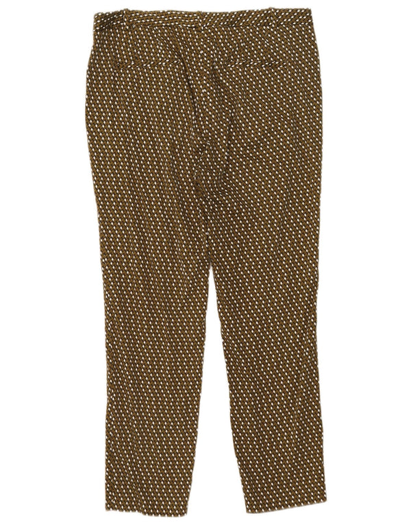 Женские узкие брюки-чиносы Zara EU 42, большие W32 L27, хаки с геометрическим рисунком