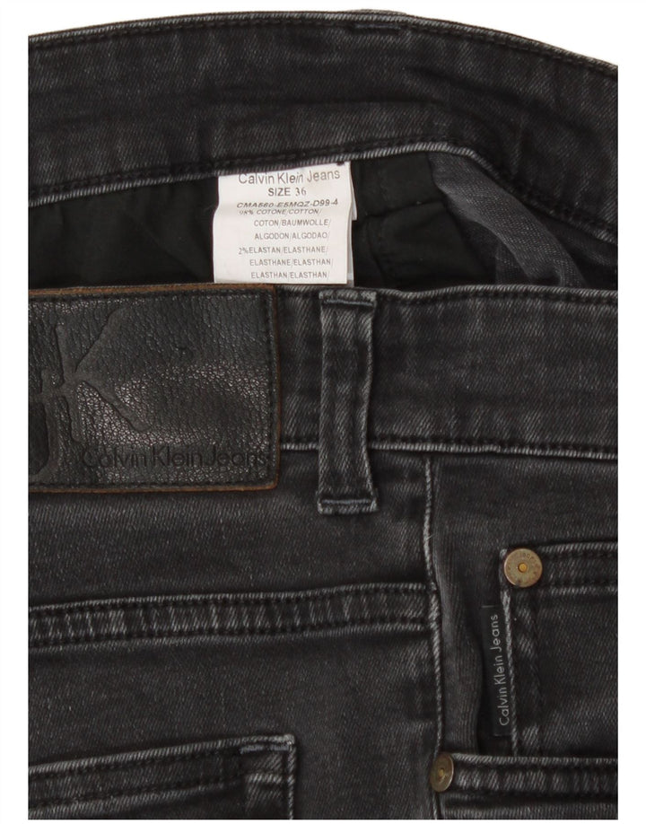 Мужские прямые джинсы Calvin Klein W36 L32, серый хлопок