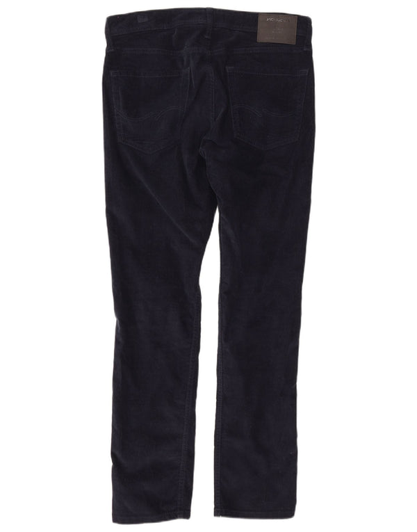 Мужские вельветовые брюки Jack & Jones GLENN W32 L32 темно-синие
