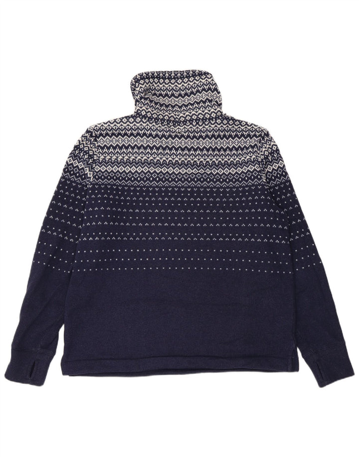 Женский свитер-свитшот VINEYARD VINES UK 14, средний темно-синий Fair Isle