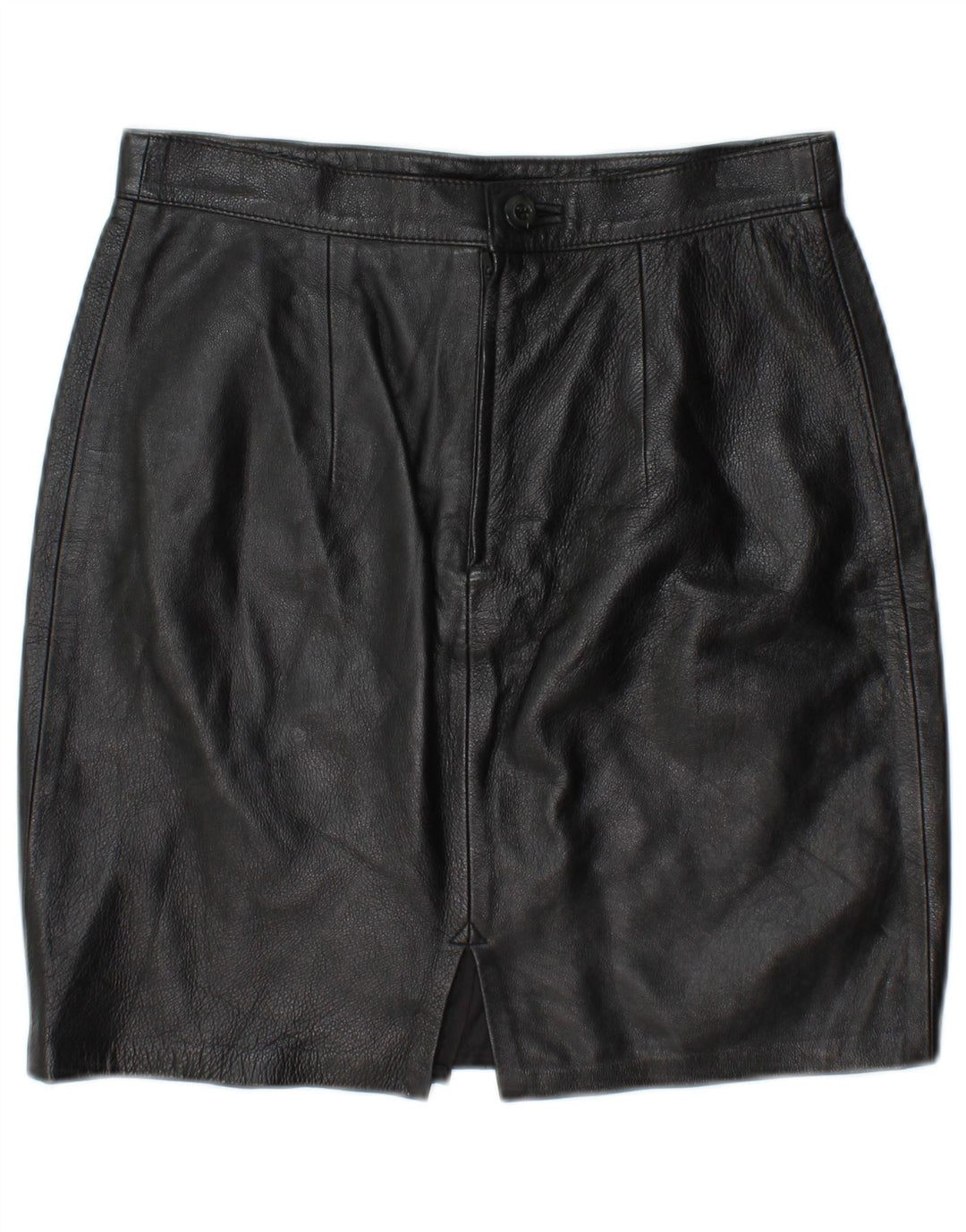 Юбка женская кожаная MARY ALBERT IT 44 Medium W28 Черная кожа