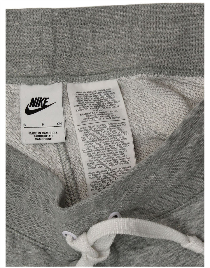 Мужские спортивные шорты с рисунком Nike, маленькие серые, хлопок
