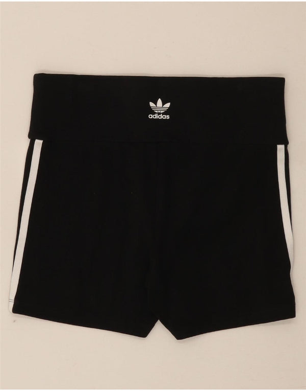 Женские спортивные шорты Adidas UK 12/14, средние черные хлопковые