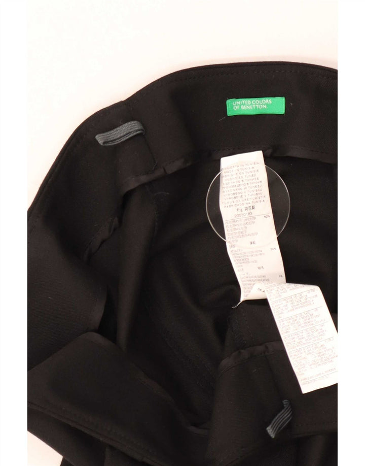 Женская юбка-карандаш Benetton IT 46 Large W32, черный полиэстер