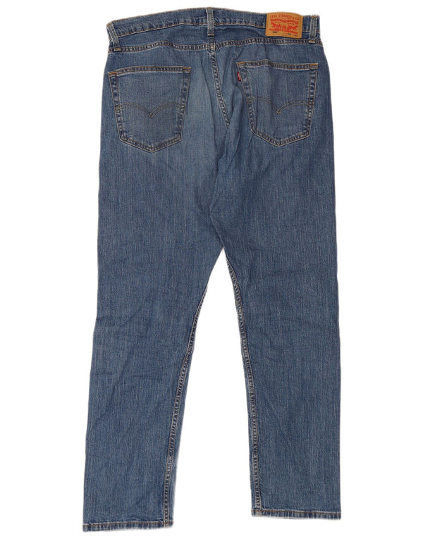 Мужские зауженные джинсы Levi's 502 W36 L32 синие, хлопок