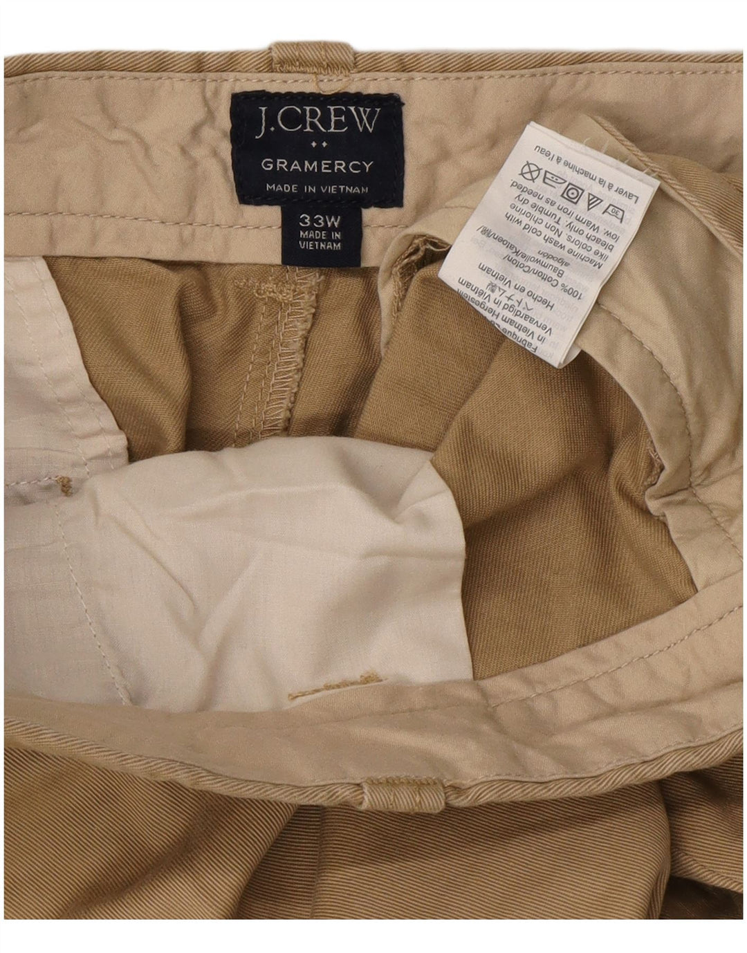 Мужские шорты чинос J. Crew Gramercy W33, средний бежевый, хлопок