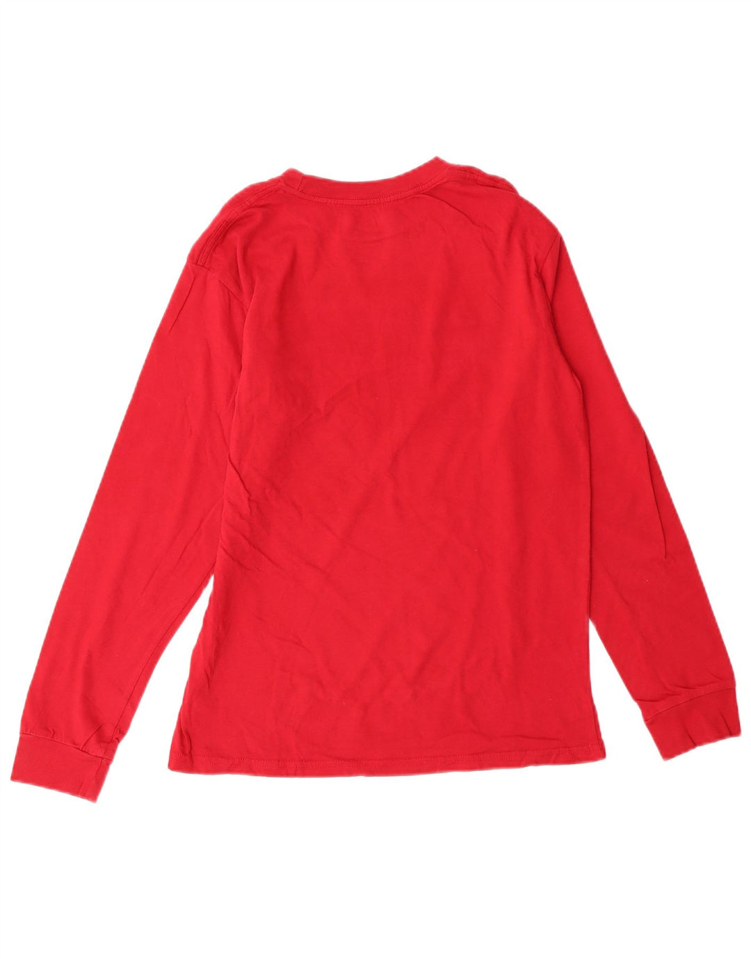 Топ с рисунком Vans для мальчиков, длинный рукав, 12–13 лет, большой красный, хлопок