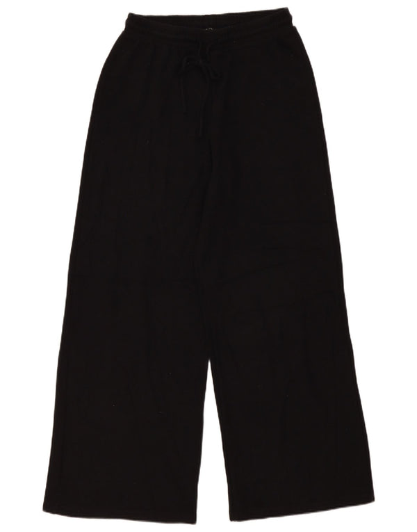 Zara Женские повседневные широкие брюки W28 L30, черные, хлопковые