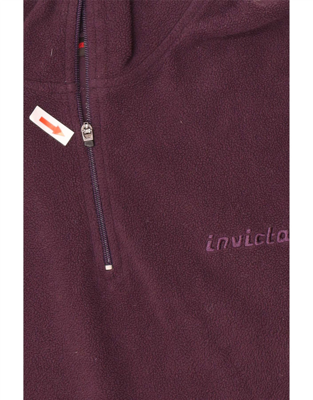 Женский флисовый джемпер с воротником на молнии Invicta UK 14, средний фиолетовый, полиэстер
