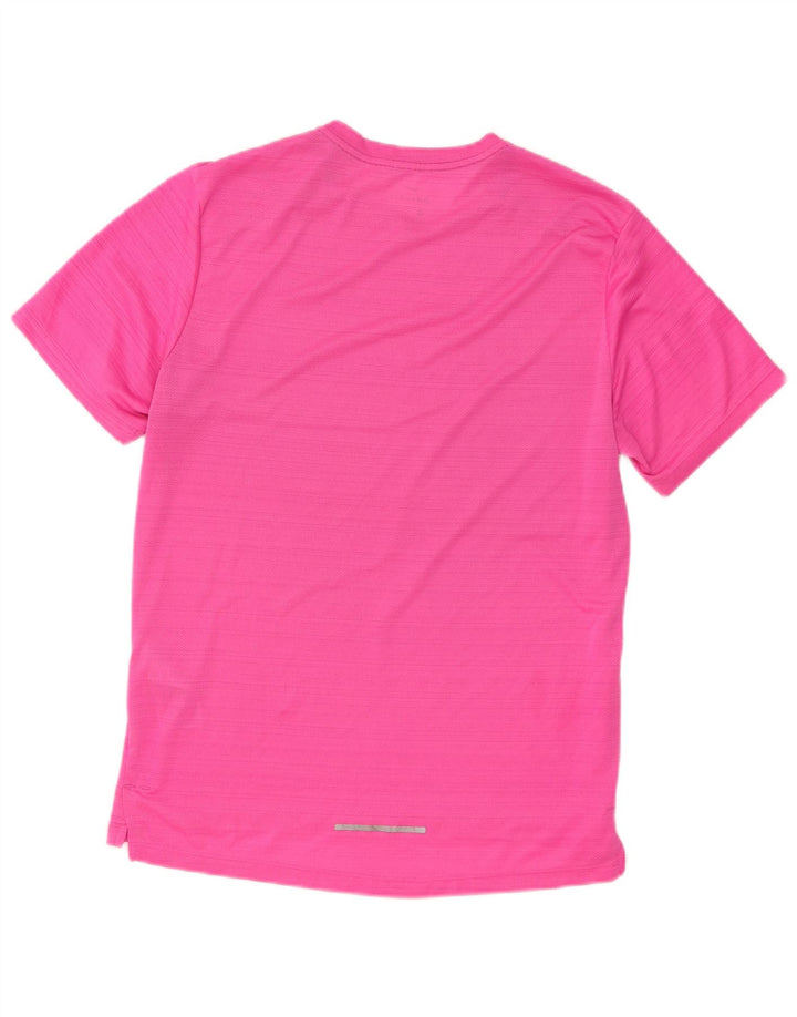Мужская футболка Nike Dri Fit из полиэстера среднего розового цвета