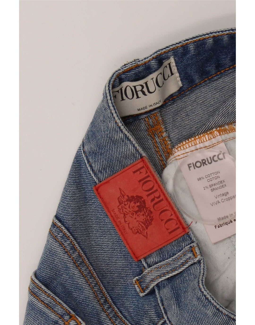 Женские укороченные джинсы Fiorucci Bootcut W27 L24, синие, хлопок