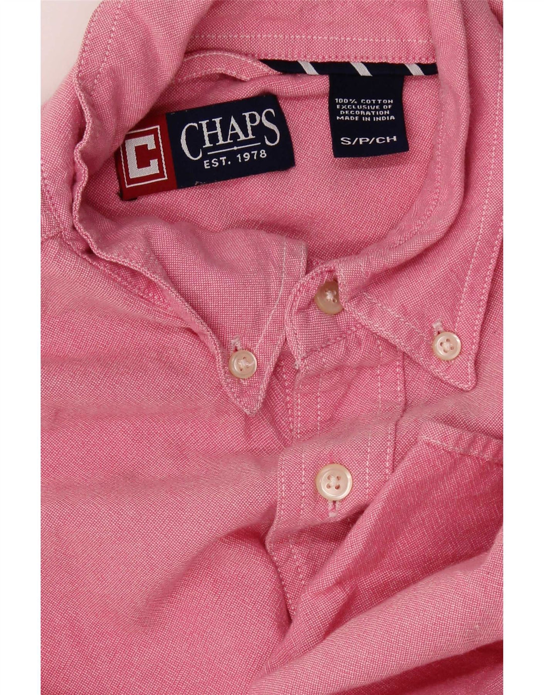Мужская рубашка Chaps, маленькая розовая, хлопок