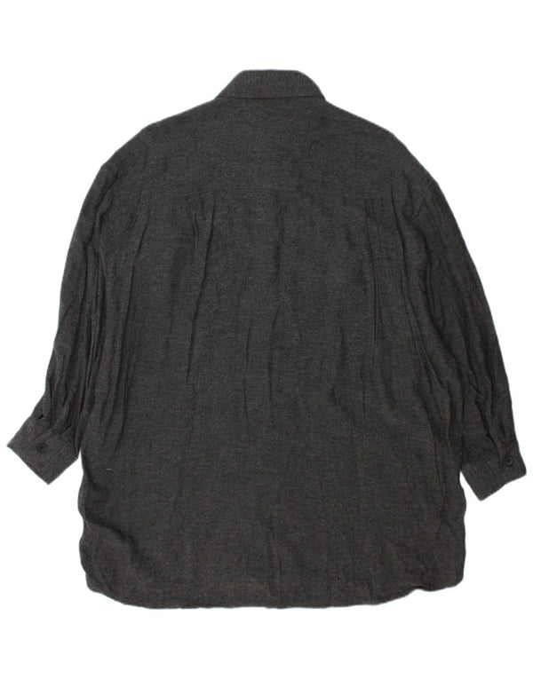 Zara Womens Oversized Shirt Dress UK 10 Small Grey Viscose