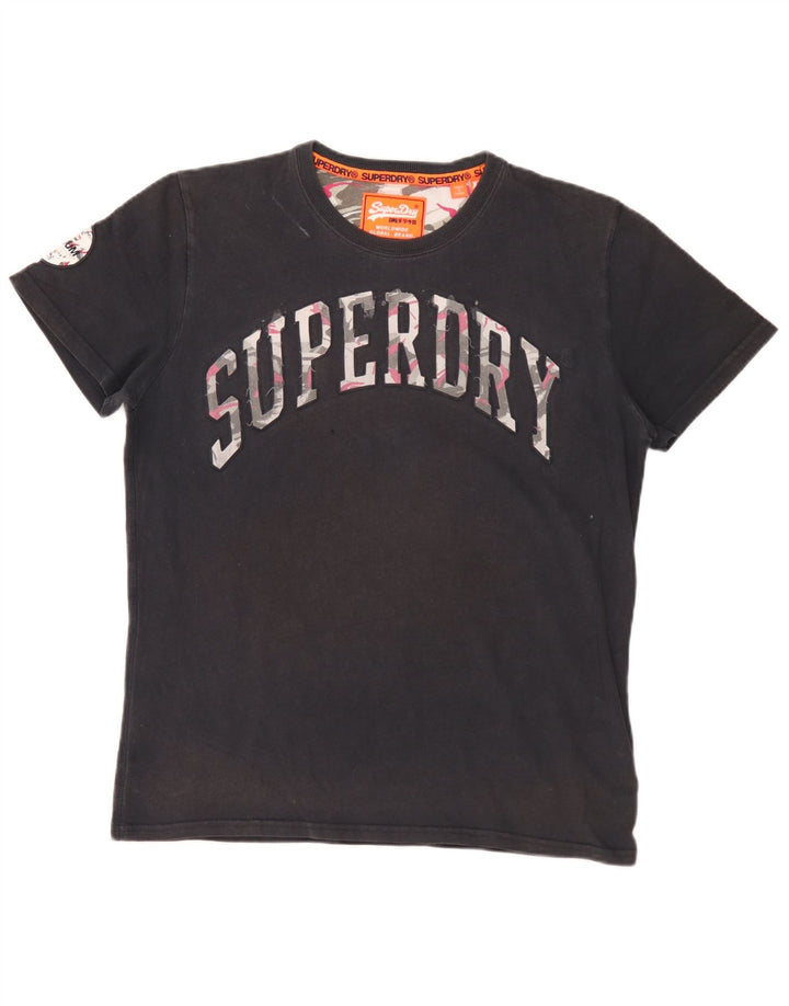 Мужская футболка с рисунком Superdry XL, черный хлопок