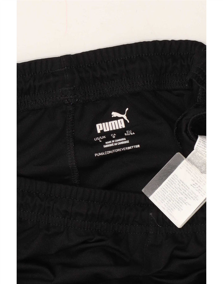 Мужские спортивные шорты Puma, большие черные из полиэстера