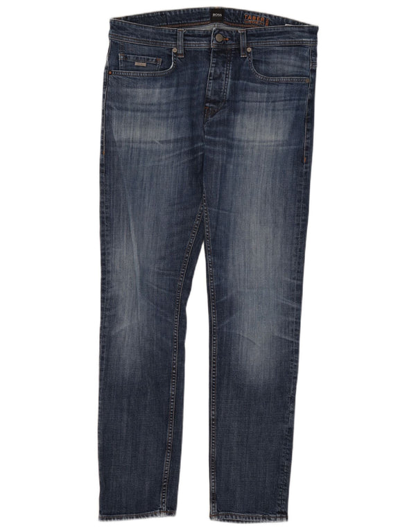 Мужские зауженные джинсы Hugo Boss Taber W34 L32, синий хлопок