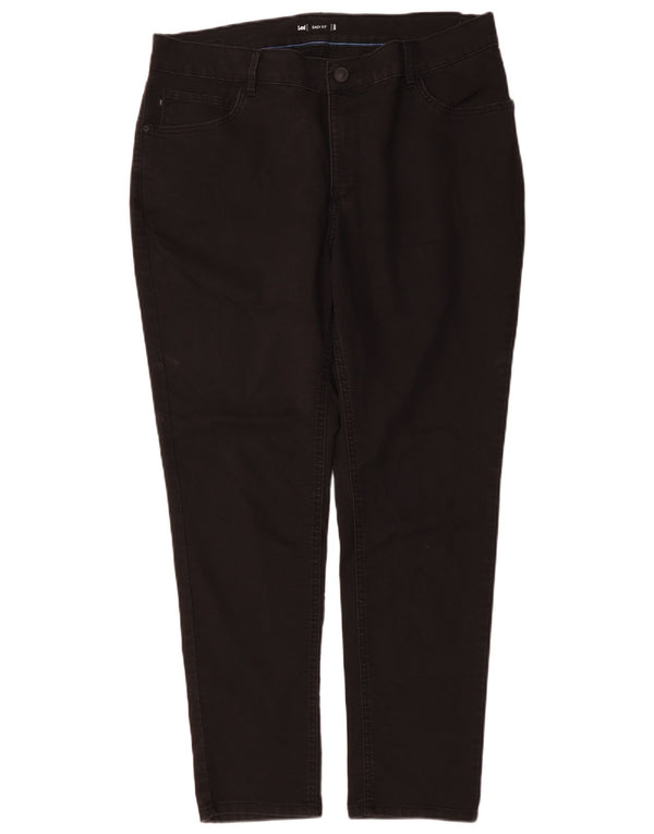 Женские узкие джинсы Lee Easy Fit США 18 2XL W36 L30, черный хлопок