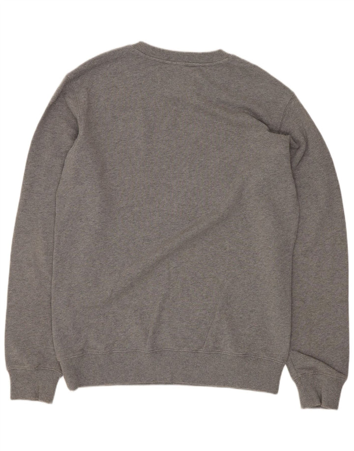 Мужской свитшот с рисунком Calvin Klein Jeans, джемпер среднего серого цвета, хлопок