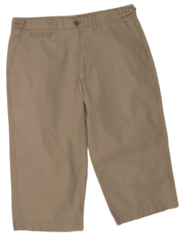 Мужские шорты-бермуды Marks & Spencer Blue Harbour W34, большие, бежевые, хлопковые