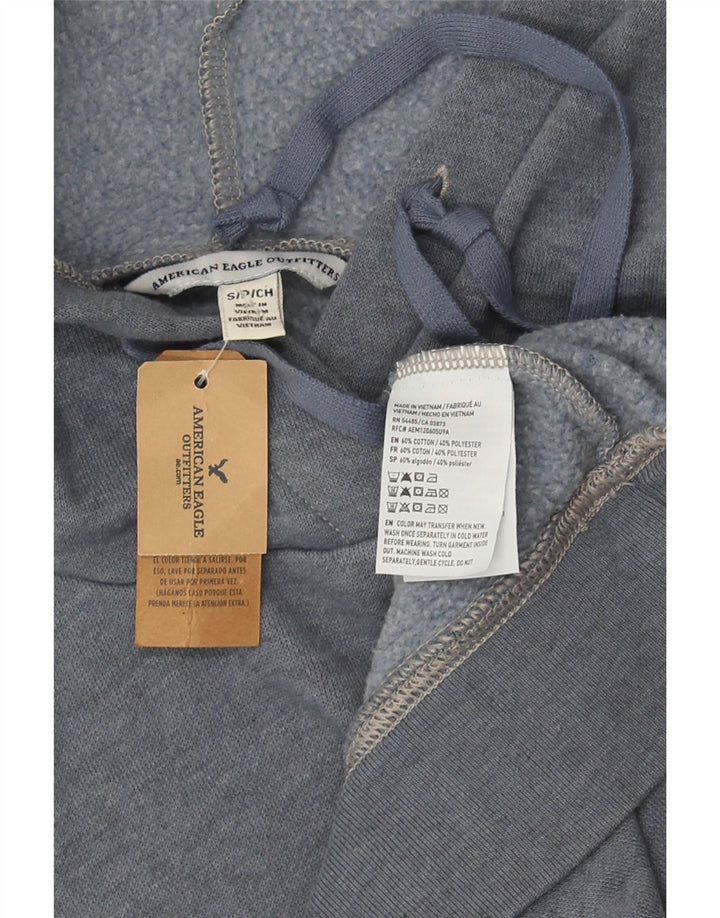 Женский джемпер с капюшоном American Eagle Oversized, Великобритания, 10, маленький, серый