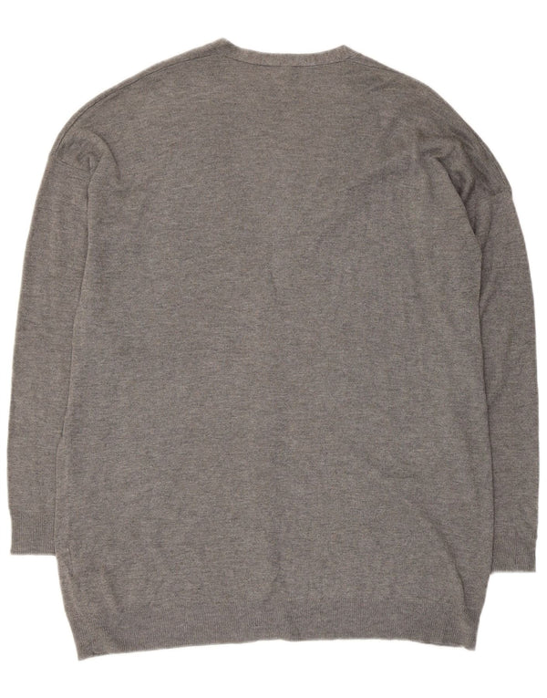 Женский кардиган BENETTON UK 14 Средний Серый Вискоза