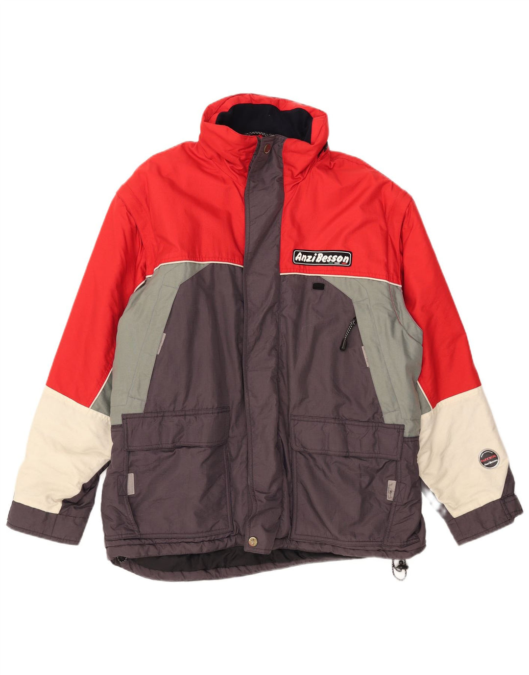 Мужская ветровка Anzi Besson UK 42 XL разноцветная с цветными блоками