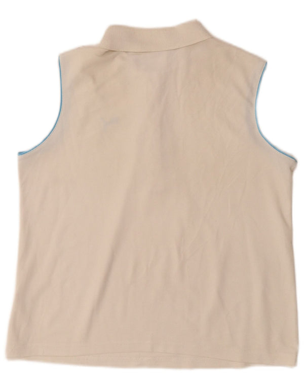 Женская рубашка поло без рукавов PUMA UK 14 Medium Off White