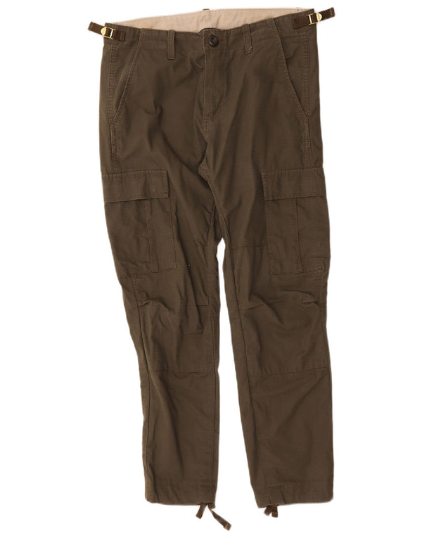 Женские узкие брюки карго Carhartt W29 L26, хлопок цвета хаки