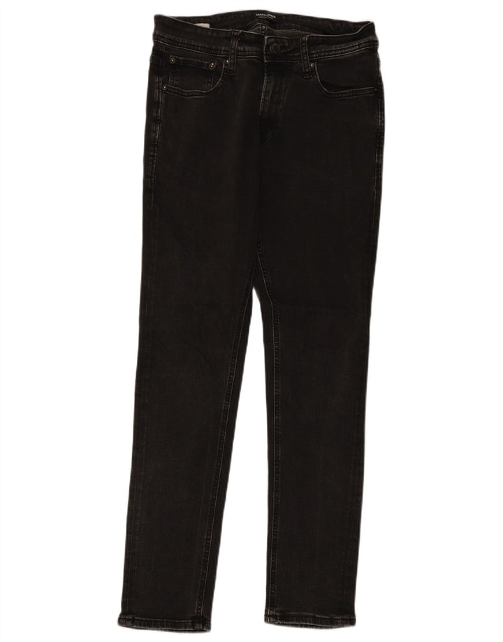 Мужские узкие джинсы Jack & Jones W30 L30, серый хлопок