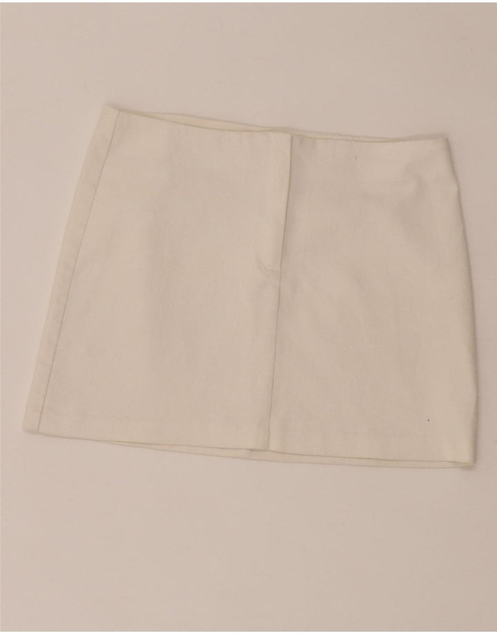 Женская мини-юбка Benetton W28 средняя белая
