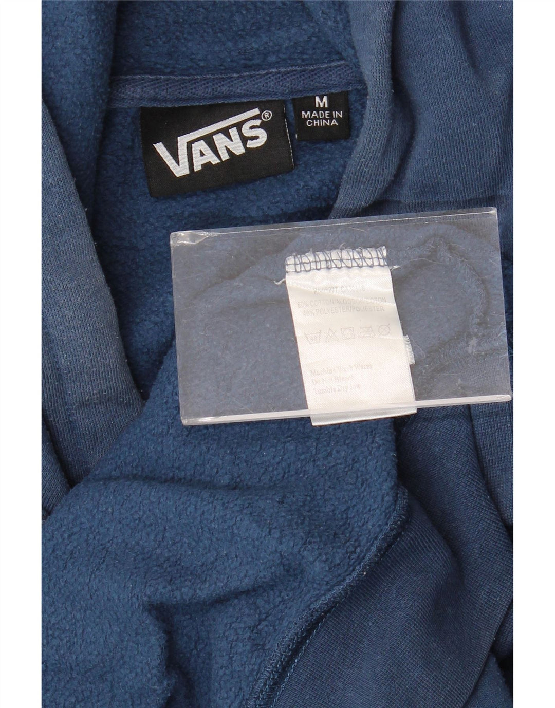 Мужской джемпер с капюшоном Vans, синий, хлопковый