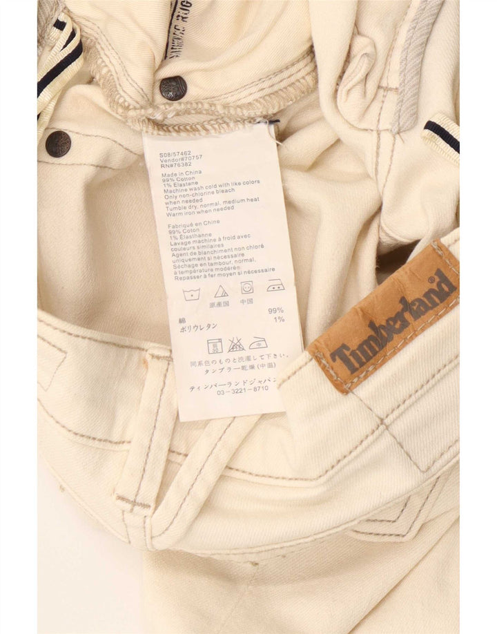 Женские прямые джинсы Timberland W27 L28 из белого хлопка