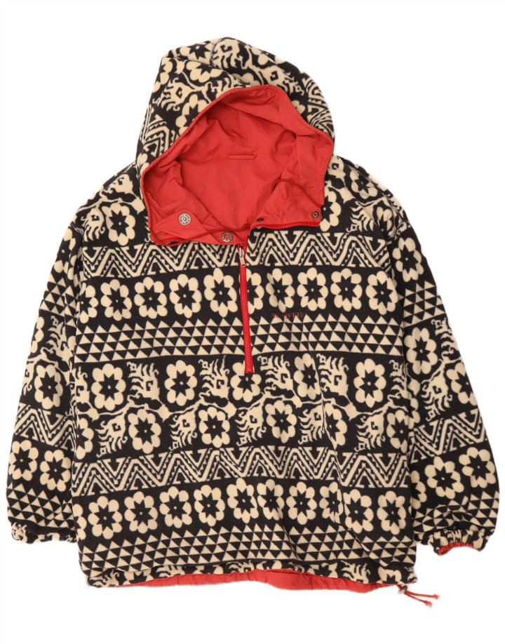 Schoffel Мужская двусторонняя куртка с капюшоном UK 46 3XL Красный цветочный ретро