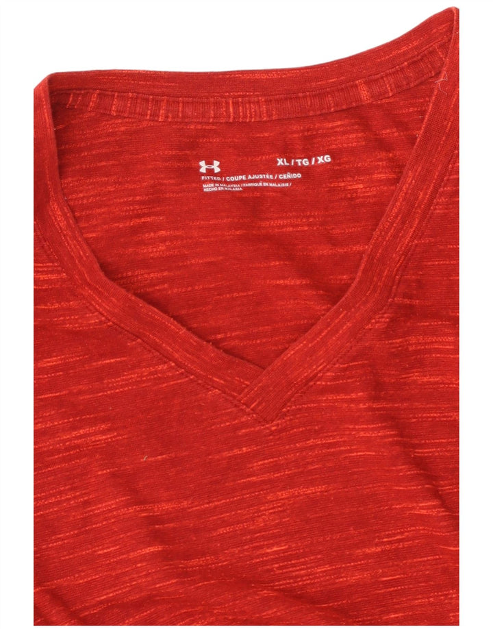 UNDER ARMOR Мужская футболка Top XL Красная в крапинку