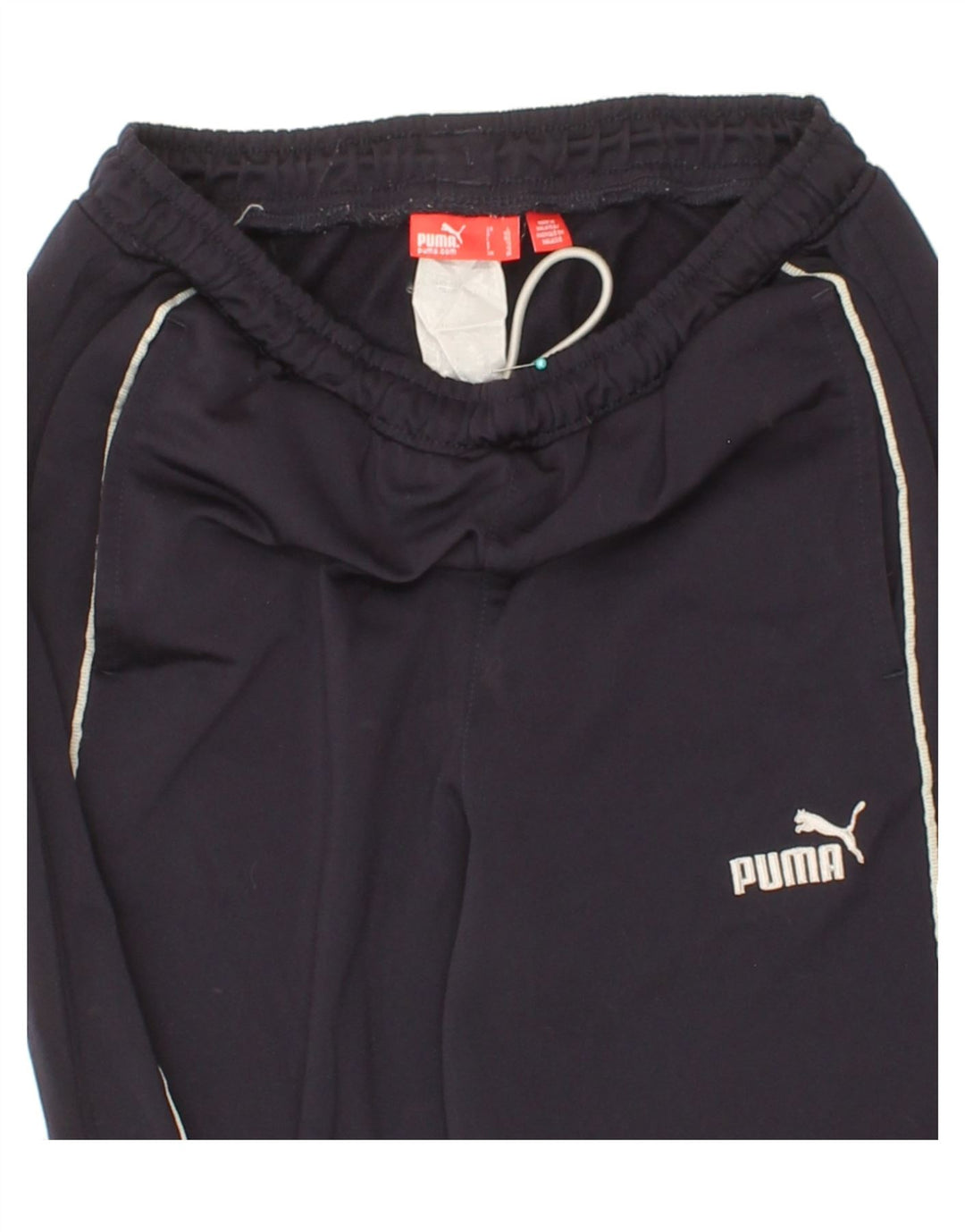 PUMA Boys Tracksuit Trousers 11-12 Years Navy Blue Polyester Vintage Puma and Second-Hand Puma from Messina Hembry 