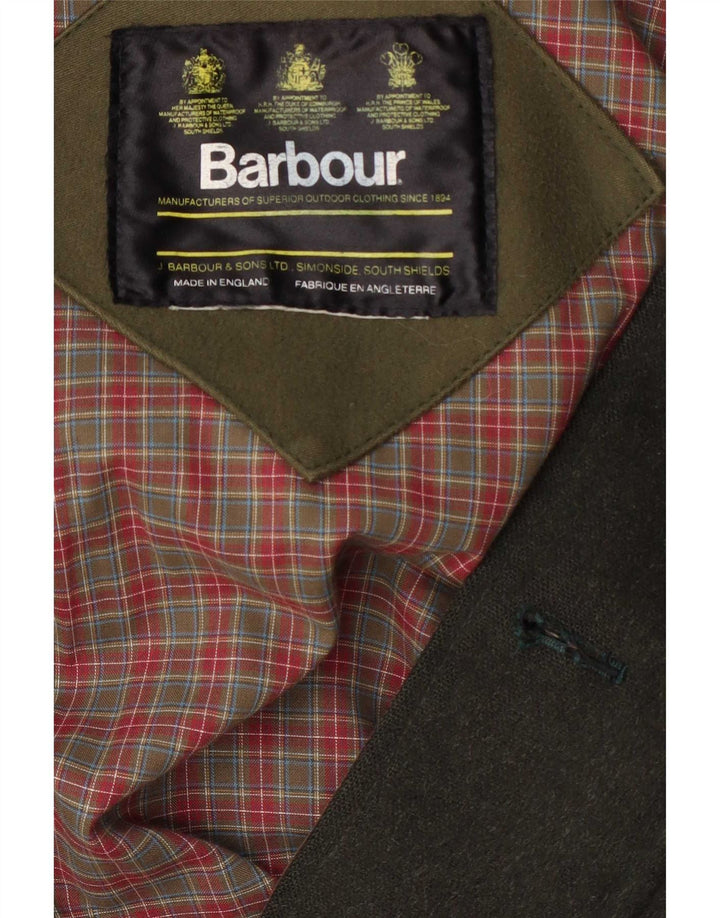 Мужская куртка Barbour UK 42 XL, зеленая шерсть