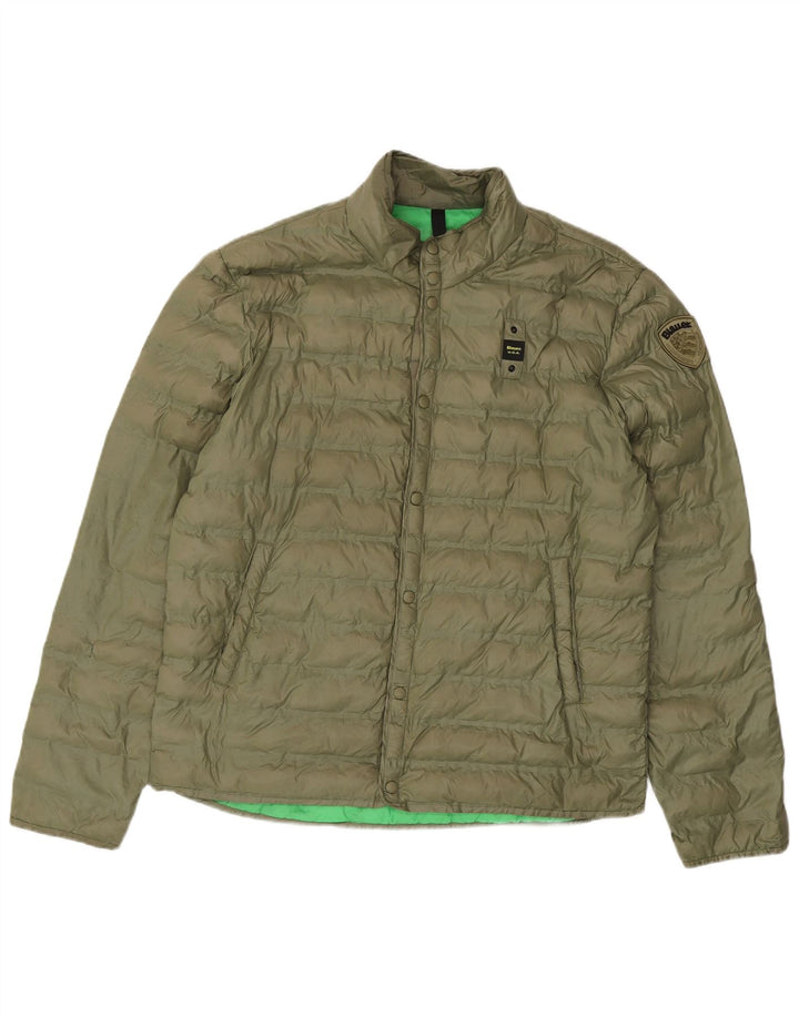 Мужская стеганая куртка Blauer UK 42 XL Хаки Полиамид