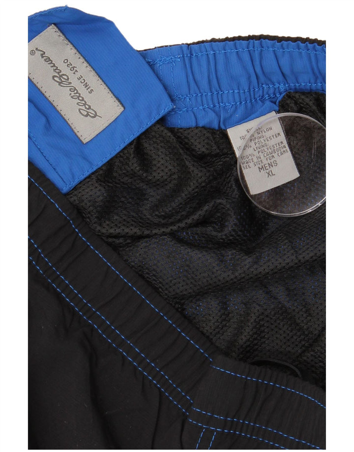 Мужские шорты для плавания EDDIE BAUER XL, черные, нейлоновые с цветными блоками