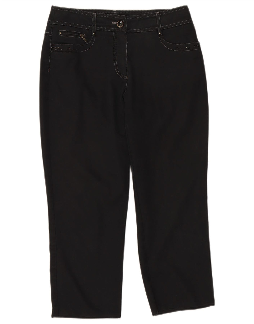 GERRY WEBER Женские прямые укороченные брюки W30 L23 черные