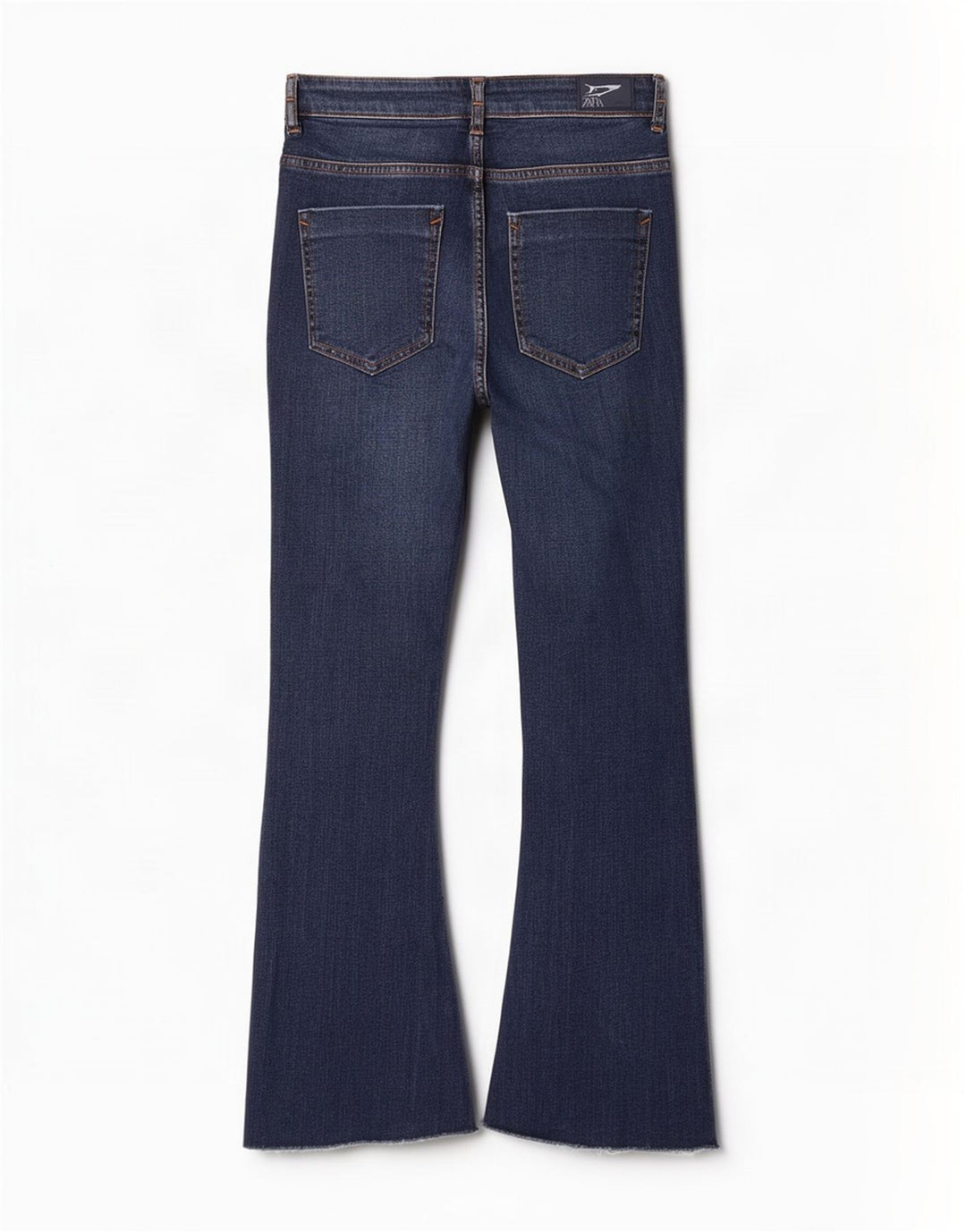 Женские укороченные расклешенные джинсы Zara EU 38, маленькие W28 L26, синие
