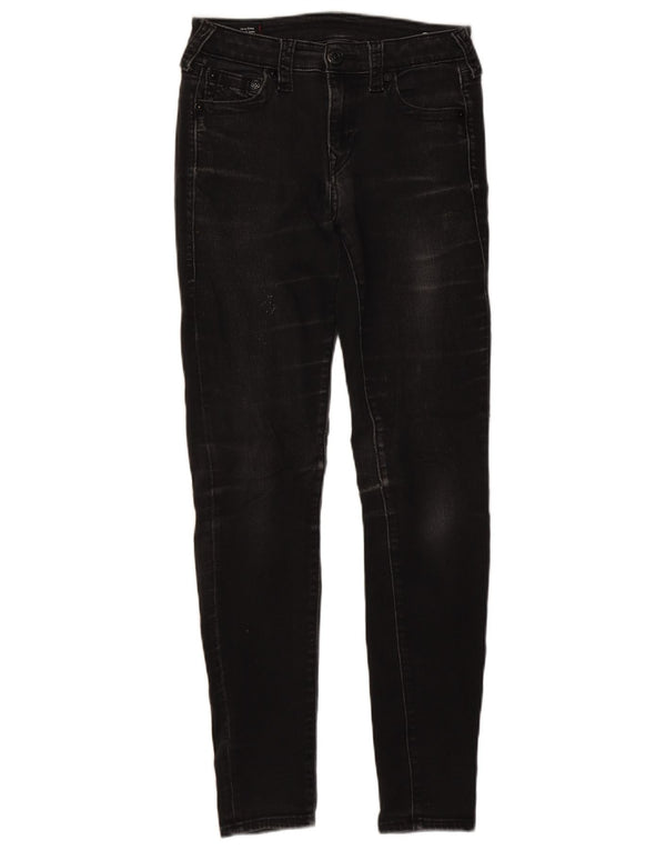 Женские джинсы скинни True Religion W28 L30, черный хлопок