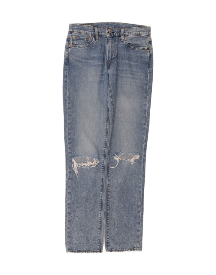Мужские джинсы Levi's 511 с потертостями W30 L34 синие