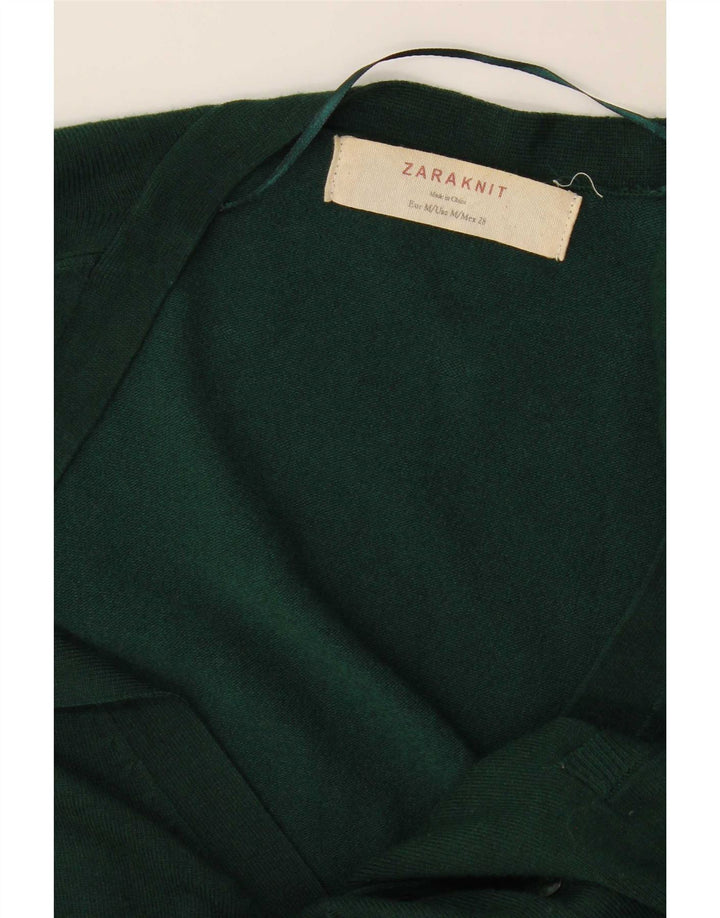 Женский кардиган Zara UK 14, средний зеленый