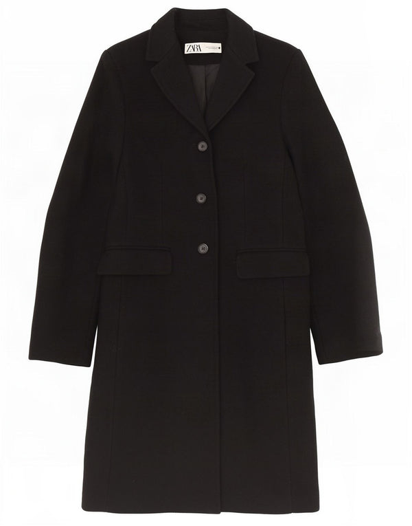 Женское пальто Zara UK 6 XS, черное из вискозы