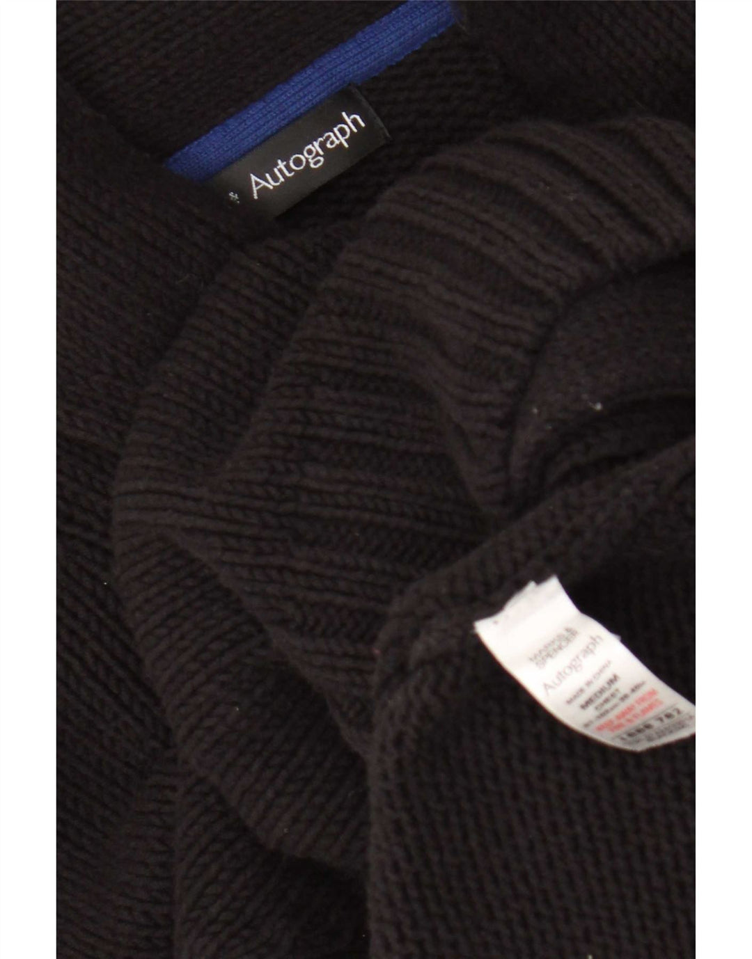 Мужской свитер-кардиган Marks & Spencer Autograph UK 38/40, средний черный
